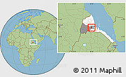 Savanna Style Location Map of Logo Anseba, highlighted country, highlighted parent region