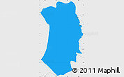 Political Simple Map of Logo Anseba, single color outside, borders and labels