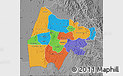 Political Map of Gash-Barka, desaturated