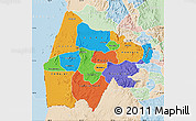 Political Map of Gash-Barka, lighten