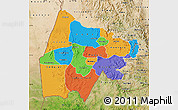 Political Map of Gash-Barka, satellite outside