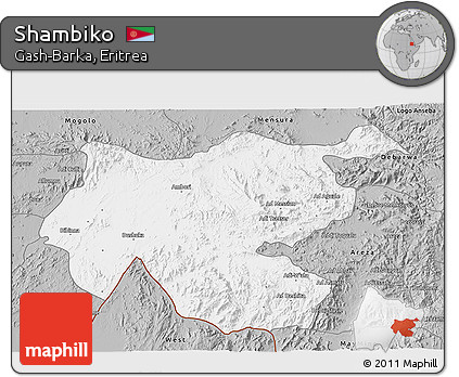 Gray 3D Map of Shambiko