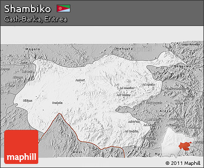 Gray 3D Map of Shambiko