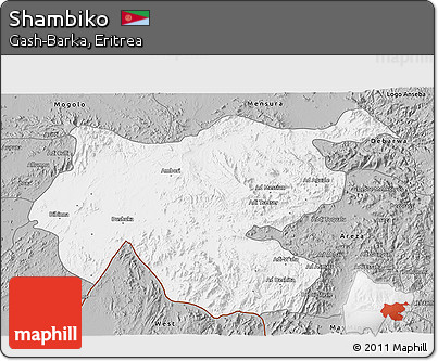 Gray 3D Map of Shambiko