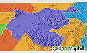 Political 3D Map of Shambiko