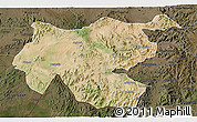 Satellite 3D Map of Shambiko, darken