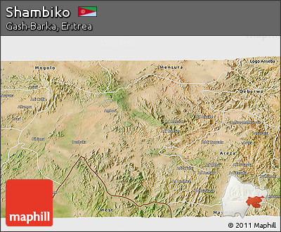 Satellite 3D Map of Shambiko