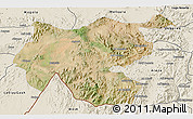 Satellite 3D Map of Shambiko, shaded relief outside