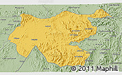 Savanna Style 3D Map of Shambiko