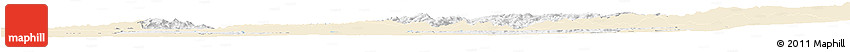 Classic Style Horizon Map of Shambiko, single color outside