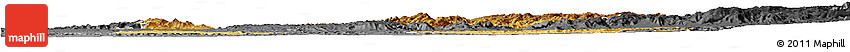 Physical Horizon Map of Shambiko, darken, desaturated