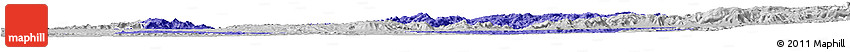 Political Horizon Map of Shambiko, lighten, desaturated