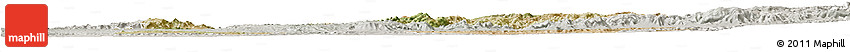 Satellite Horizon Map of Shambiko, lighten, semi-desaturated