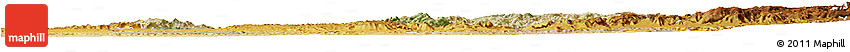 Satellite Horizon Map of Shambiko, physical outside