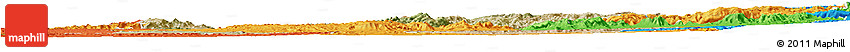 Satellite Horizon Map of Shambiko, political outside