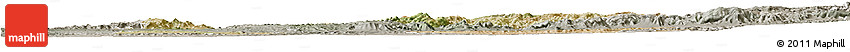 Satellite Horizon Map of Shambiko, semi-desaturated