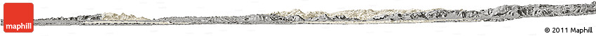 Shaded Relief Horizon Map of Shambiko, darken, semi-desaturated