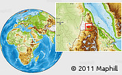 Physical Location Map of Shambiko, highlighted parent region