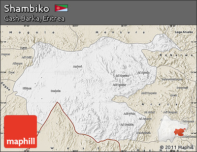 Classic Style Map of Shambiko