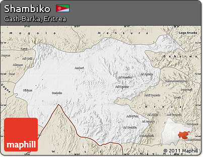 Classic Style Map of Shambiko