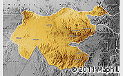 Physical Map of Shambiko, desaturated