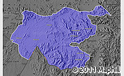Political Map of Shambiko, darken, desaturated