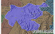 Political Map of Shambiko, darken, semi-desaturated
