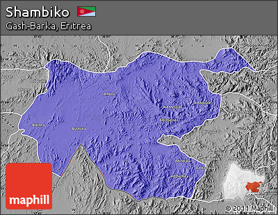Political Map of Shambiko, desaturated