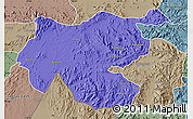 Political Map of Shambiko, semi-desaturated