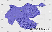 Political Map of Shambiko, single color outside