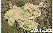 Satellite Map of Shambiko, darken