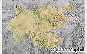 Satellite Map of Shambiko, desaturated