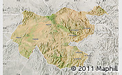 Satellite Map of Shambiko, lighten, semi-desaturated