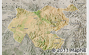 Satellite Map of Shambiko, semi-desaturated
