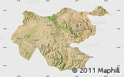 Satellite Map of Shambiko, single color outside
