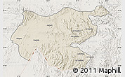 Shaded Relief Map of Shambiko, lighten