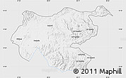 Silver Style Map of Shambiko, single color outside