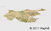 Satellite Panoramic Map of Shambiko, cropped outside