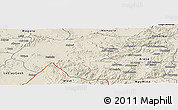 Shaded Relief Panoramic Map of Shambiko