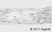 Silver Style Panoramic Map of Shambiko