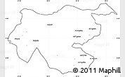 Blank Simple Map of Shambiko, cropped outside