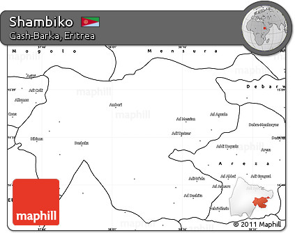 Blank Simple Map of Shambiko