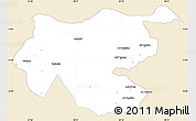 Classic Style Simple Map of Shambiko, single color outside