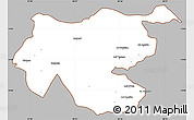 Gray Simple Map of Shambiko, cropped outside