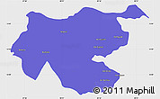 Political Simple Map of Shambiko, single color outside
