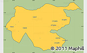 Savanna Style Simple Map of Shambiko, cropped outside