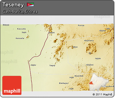 Physical 3D Map of Teseney