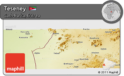 Physical Panoramic Map of Teseney