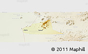 Physical Panoramic Map of Teseney, lighten