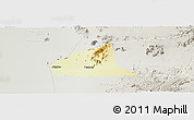 Physical Panoramic Map of Teseney, lighten, semi-desaturated